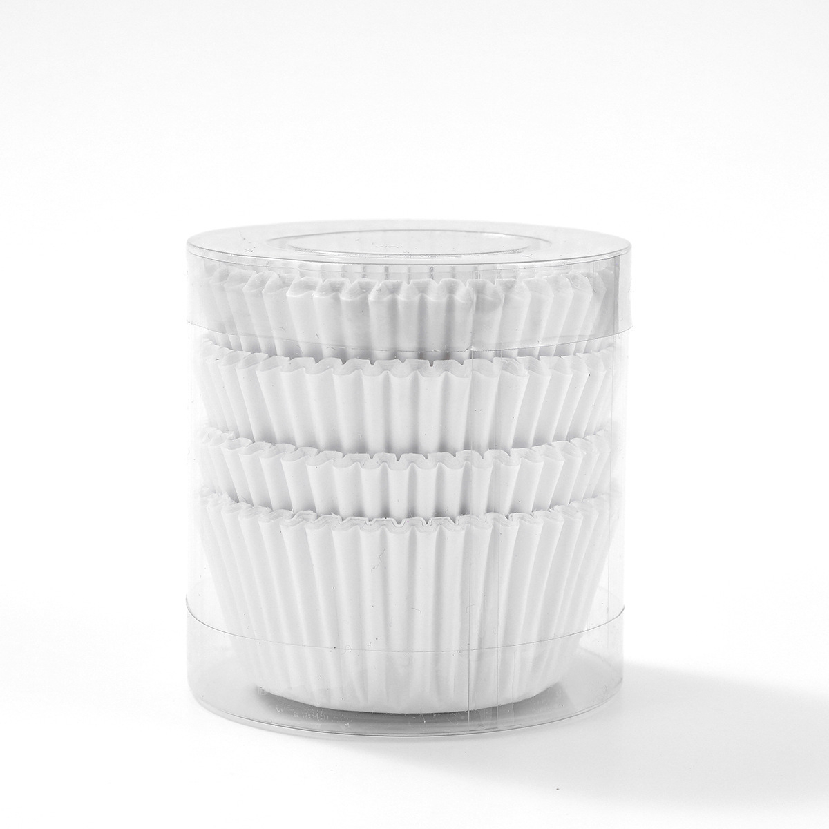 (100er Set) Einweg Papier Cupcake Förmchen Muffin Form Backform - Weiss