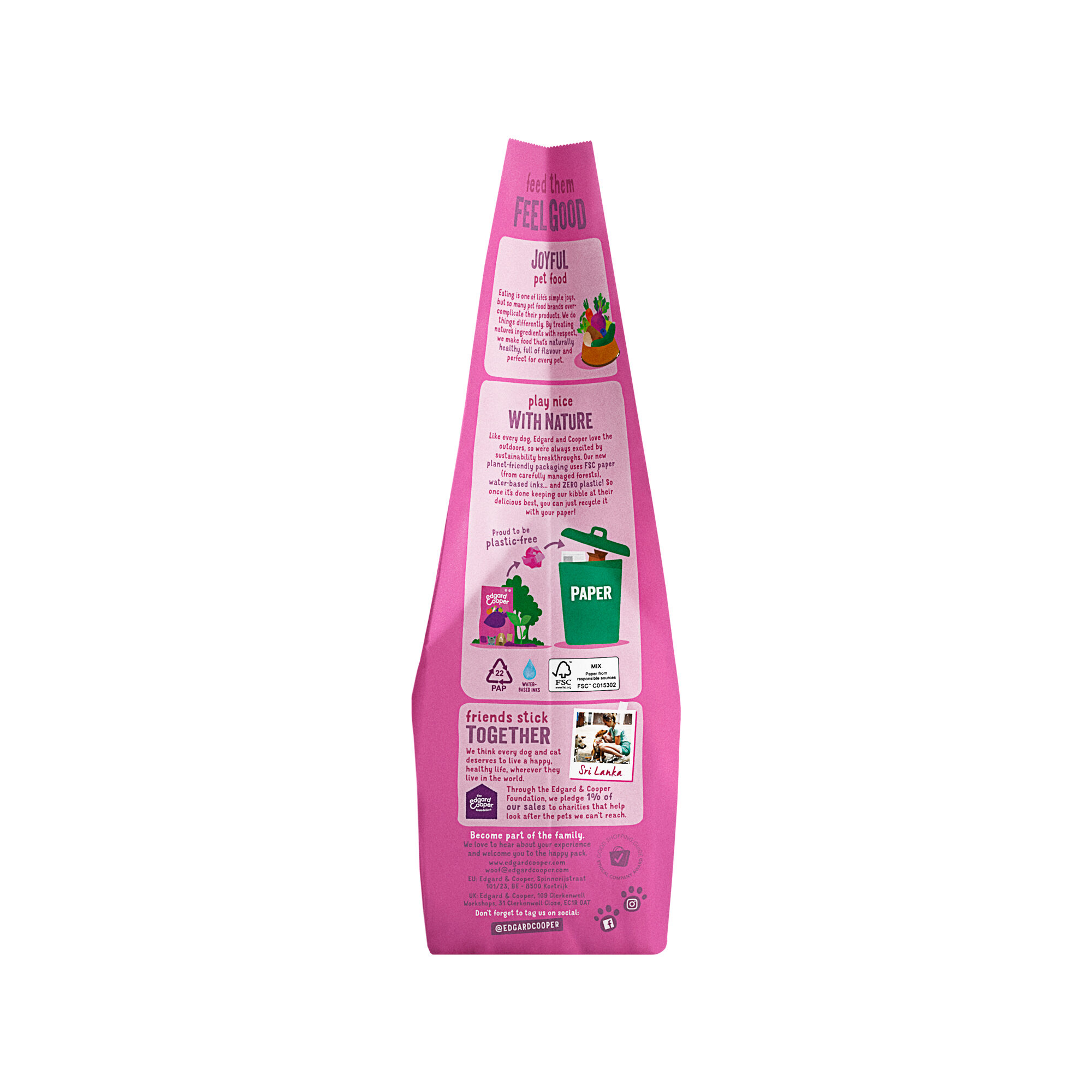 Edgard & Cooper Adult Plant Based Hondenvoer - Rode Biet & Pompoen