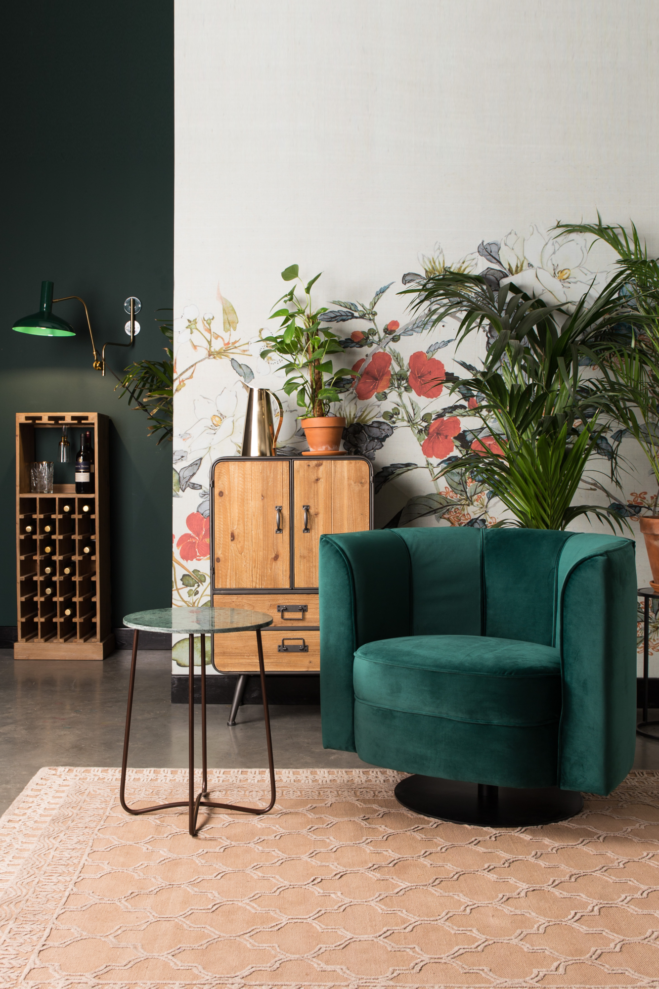 Fauteuil Flower oranje