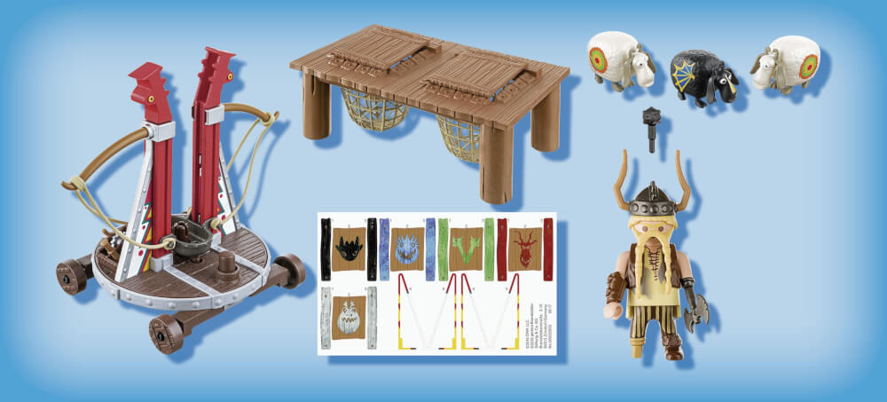 PLAYMOBIL 9461 Dragons Grobian mit Schafschleuder