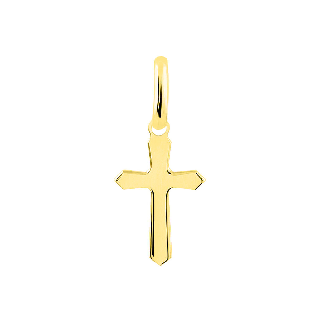 Pendentif Bathilde Croix Diamantee Or Jaune