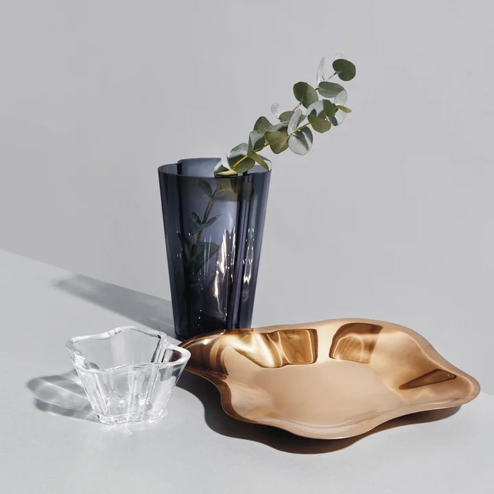 Iittala - Aalto Schale flach, rose gold, 504 mm