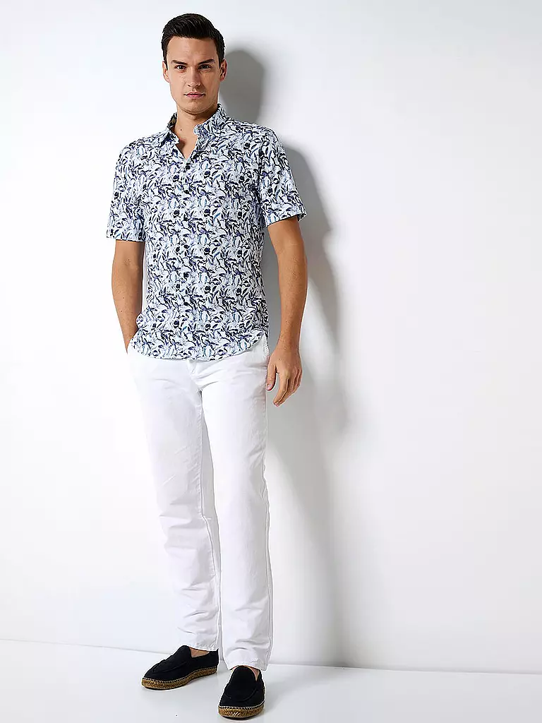DESOTO Jerseyhemd Slim Fit  weiss