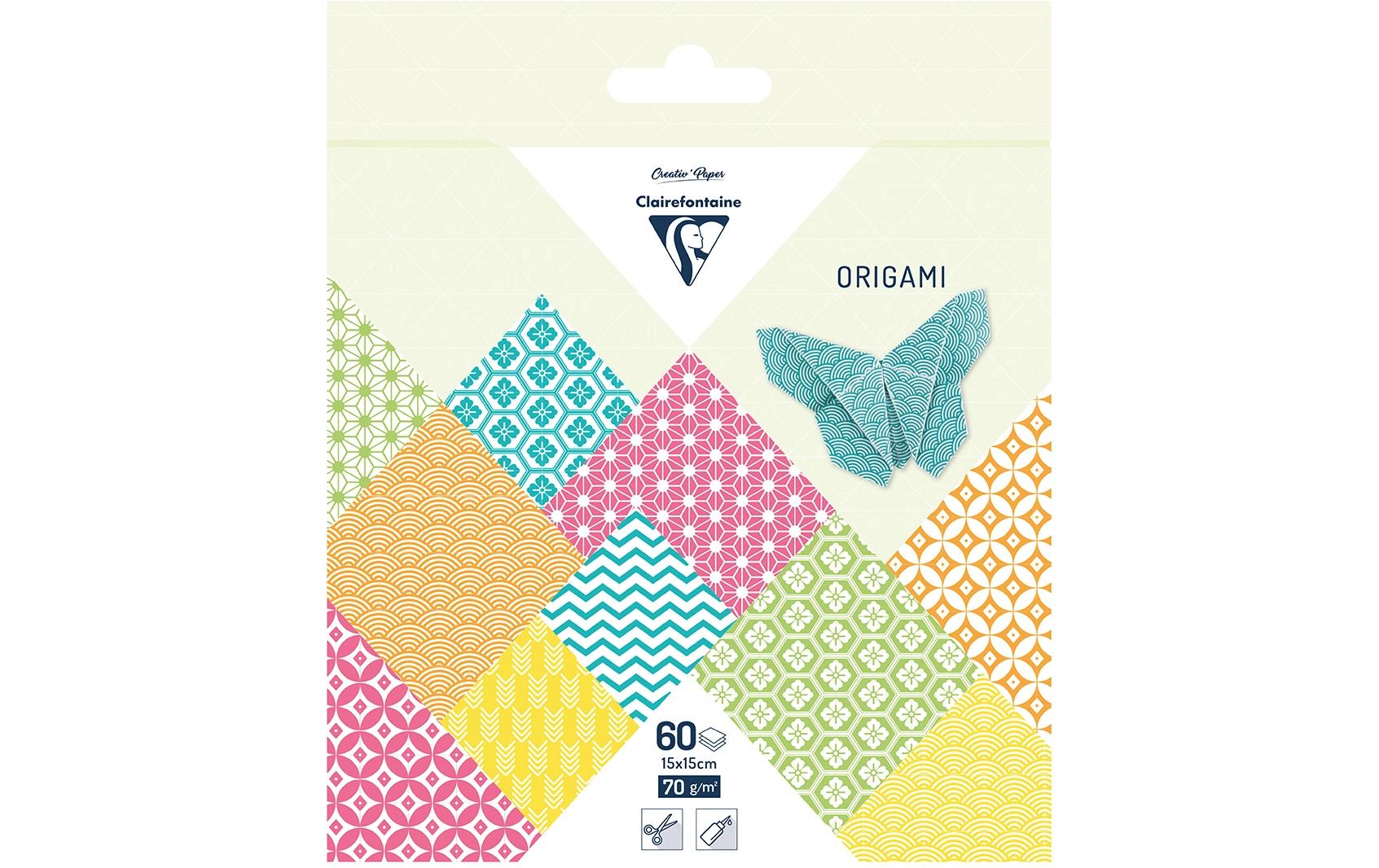 Bastelpapier Origami Papier Sommer, 60 BlattPapier für das Falten von Origami