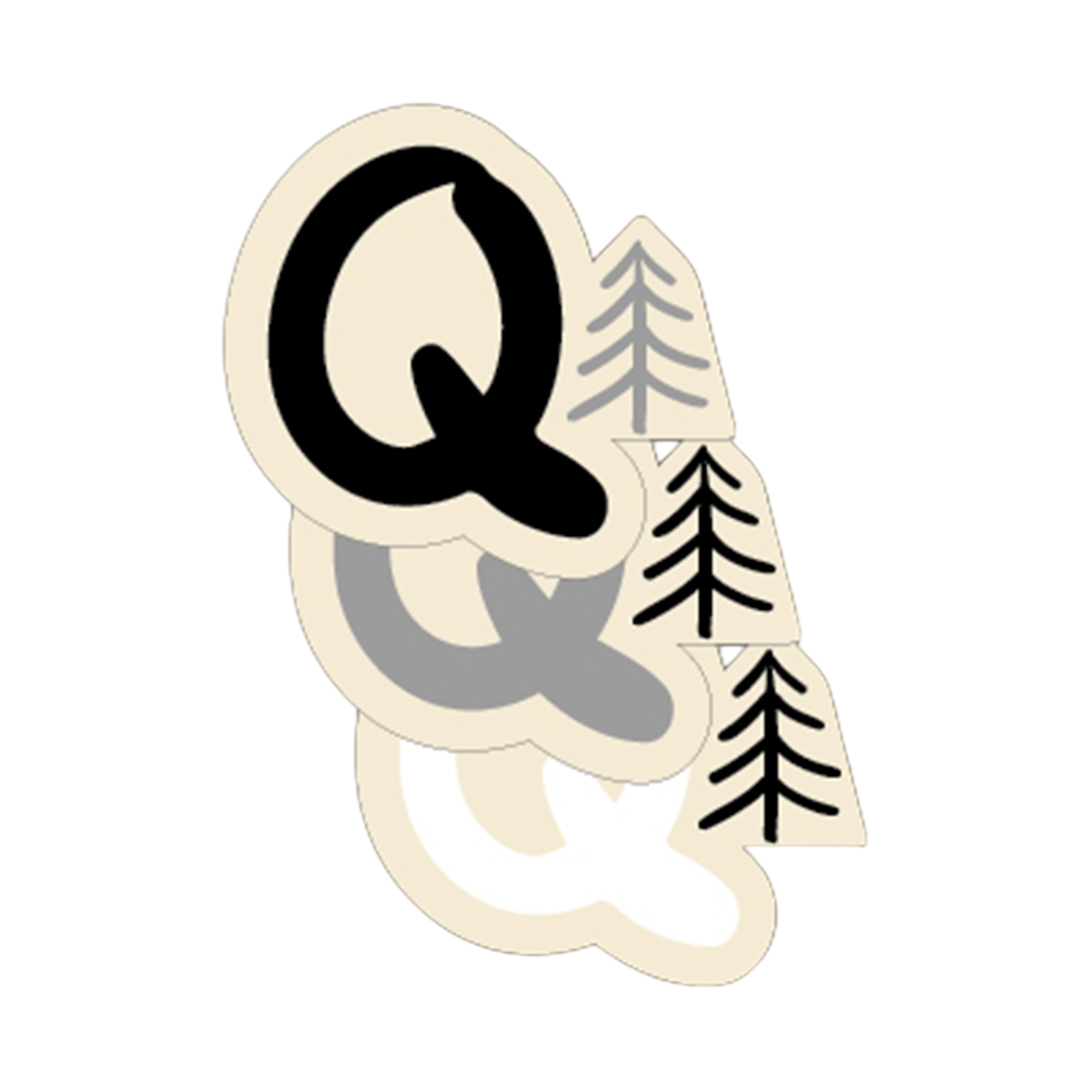 Buchstaben gross Q