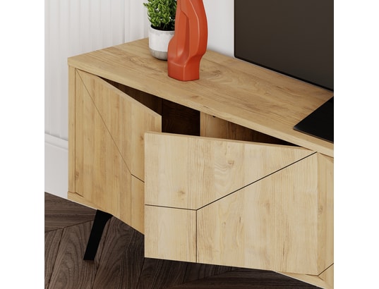 CONCEPT1 - Meuble TV Dune - Chêne 180 x 50 x 29,6