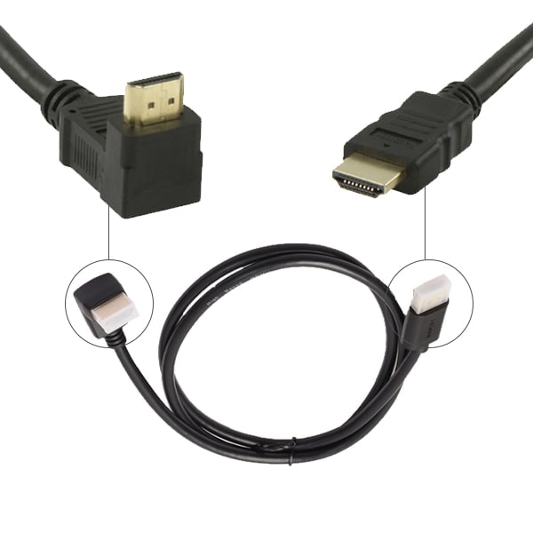 Cable HDMI 1M50 coudé