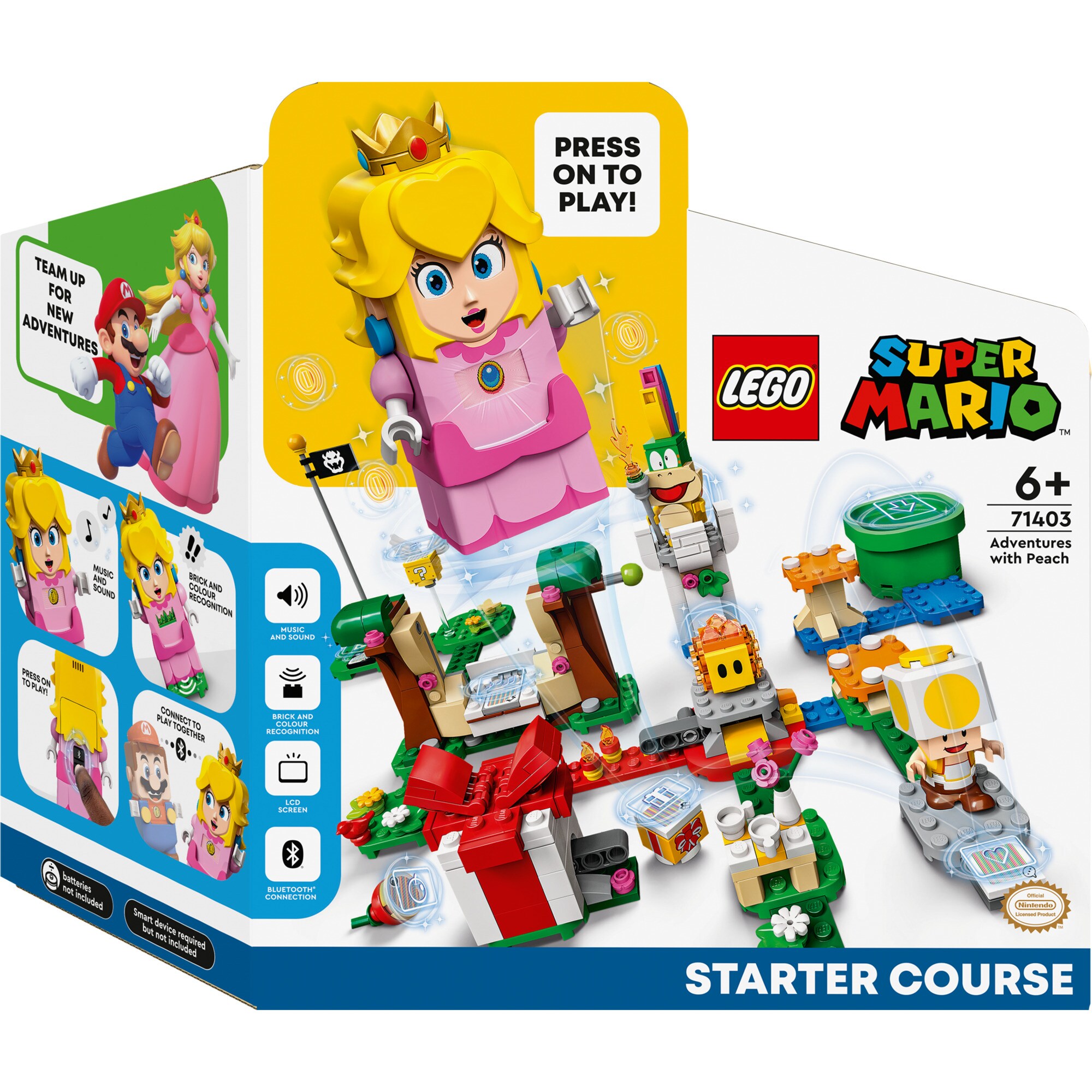 LEGO Konstruktionsspielzeug Super Mario Abenteuer mit Peach – Starterset