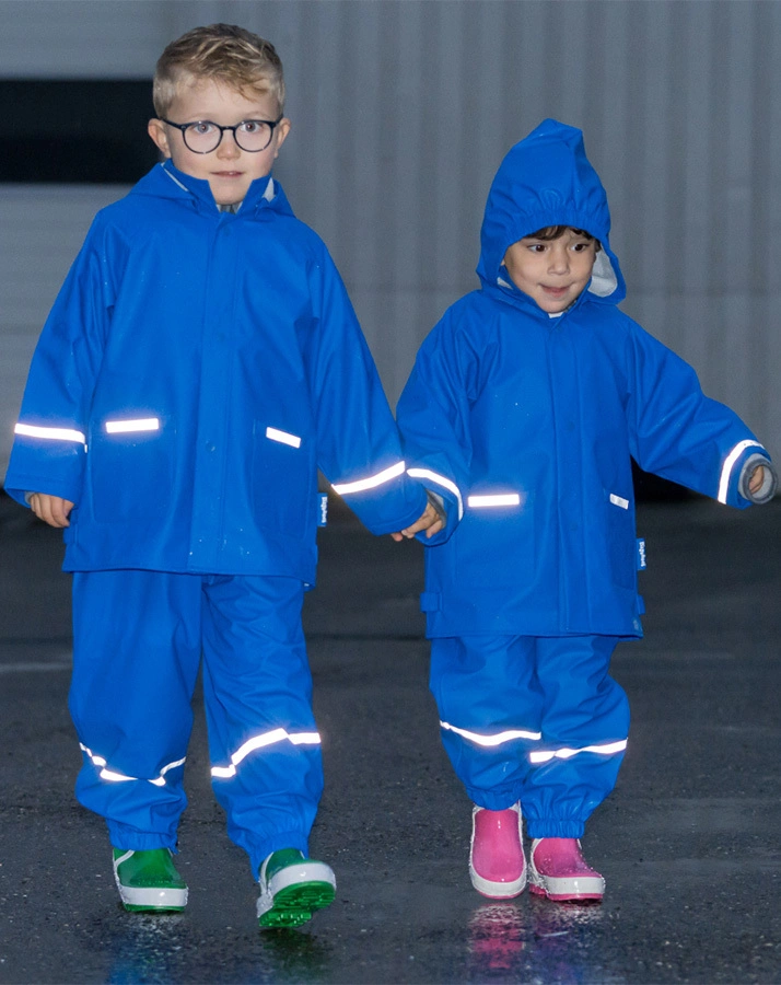 Regen-Latzhose BASIC in royalblau (Größe: 104)