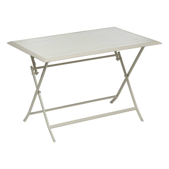 Table de jardin pliante rectangulaire AZUA Argile
