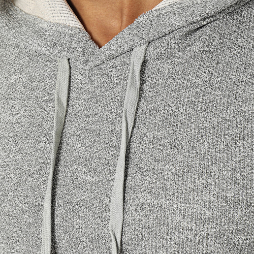 Sweat Capuche Gris Chiné