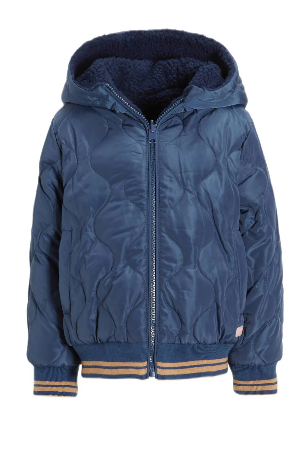 Orange Stars reversible winterjas Nanet bruin/blauw