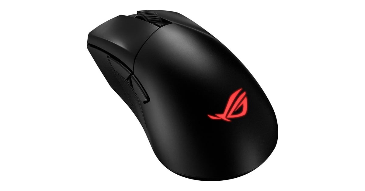 ASUSROG Gladius III Wireless AimPoint gaming muis  (Zwart, 100 - 36.000 dpi, USB 2.0, 2.4 GHz, Bluetooth 5.1, RGB leds)