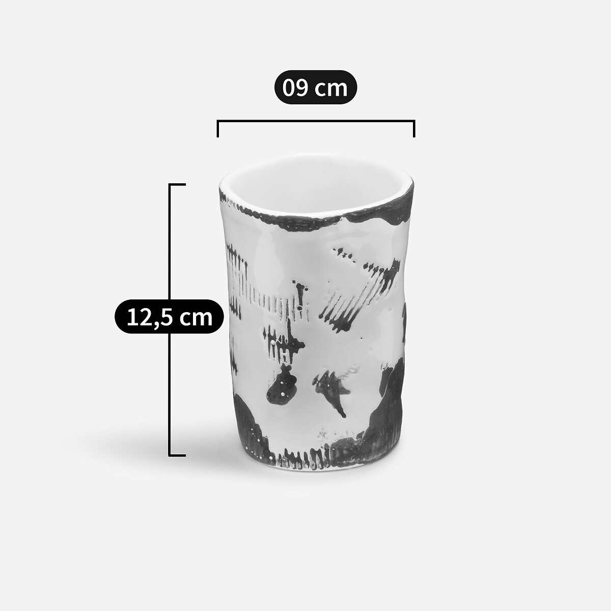 OTTO STUDIO PARA AM.PM<br>Vaso de cerâmica esmaltada, 12,5 cm de altura, bruto