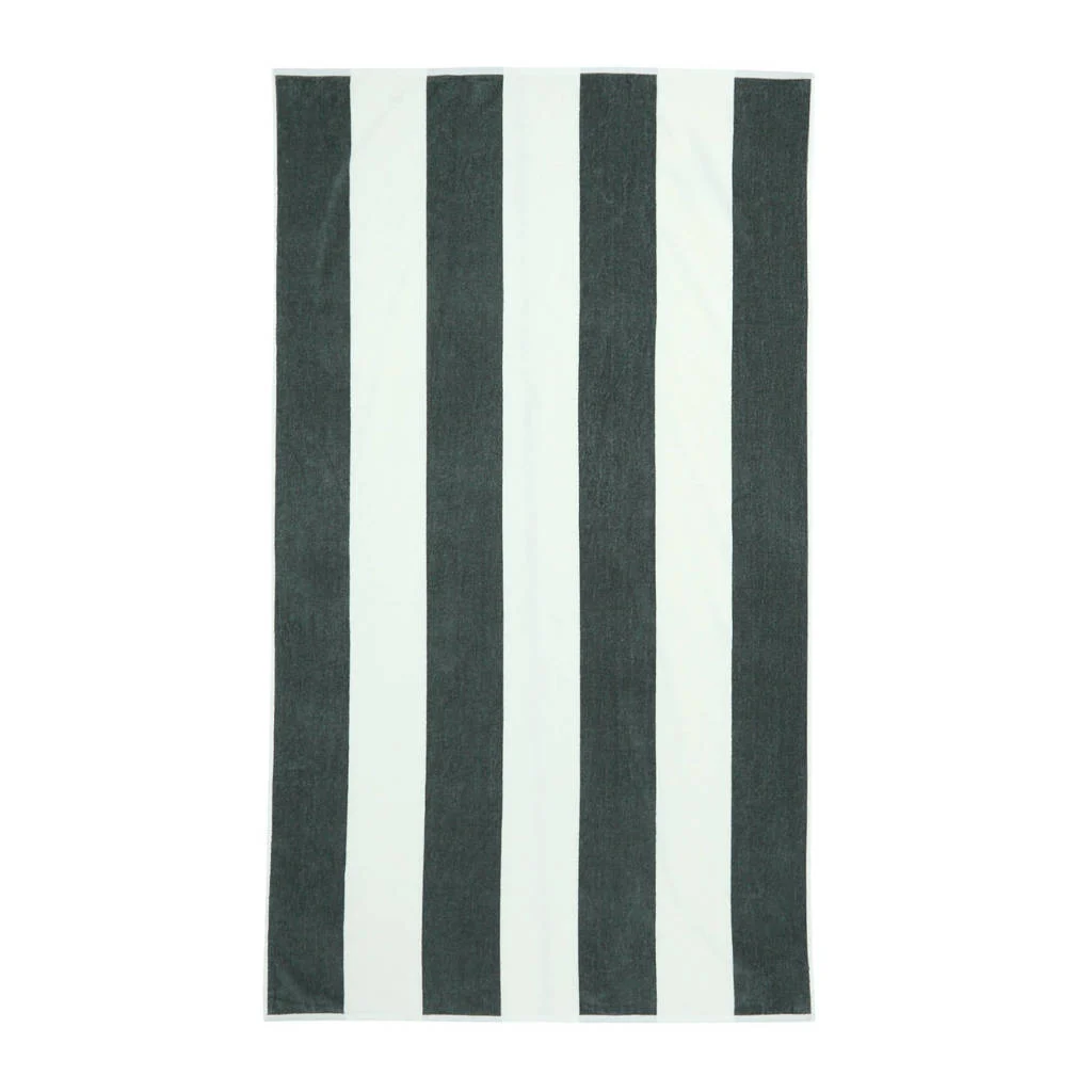 strandlaken Bold Stripe (Grijs) (180x100 cm)