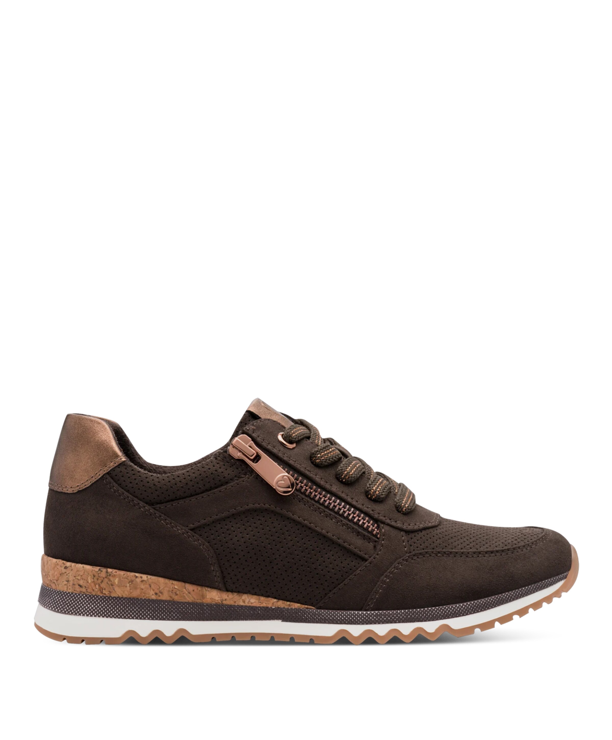 Marco tozzi Lace-up dames sneakers bruin