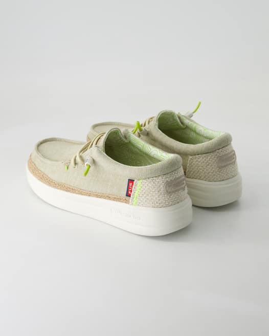 Fusion Lily linen moss Slipper in Grün