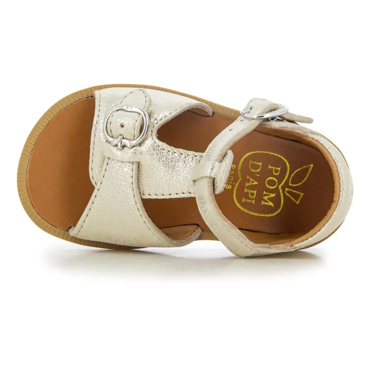 Pom d'Api Sandales Poppy Bucky | Doré
