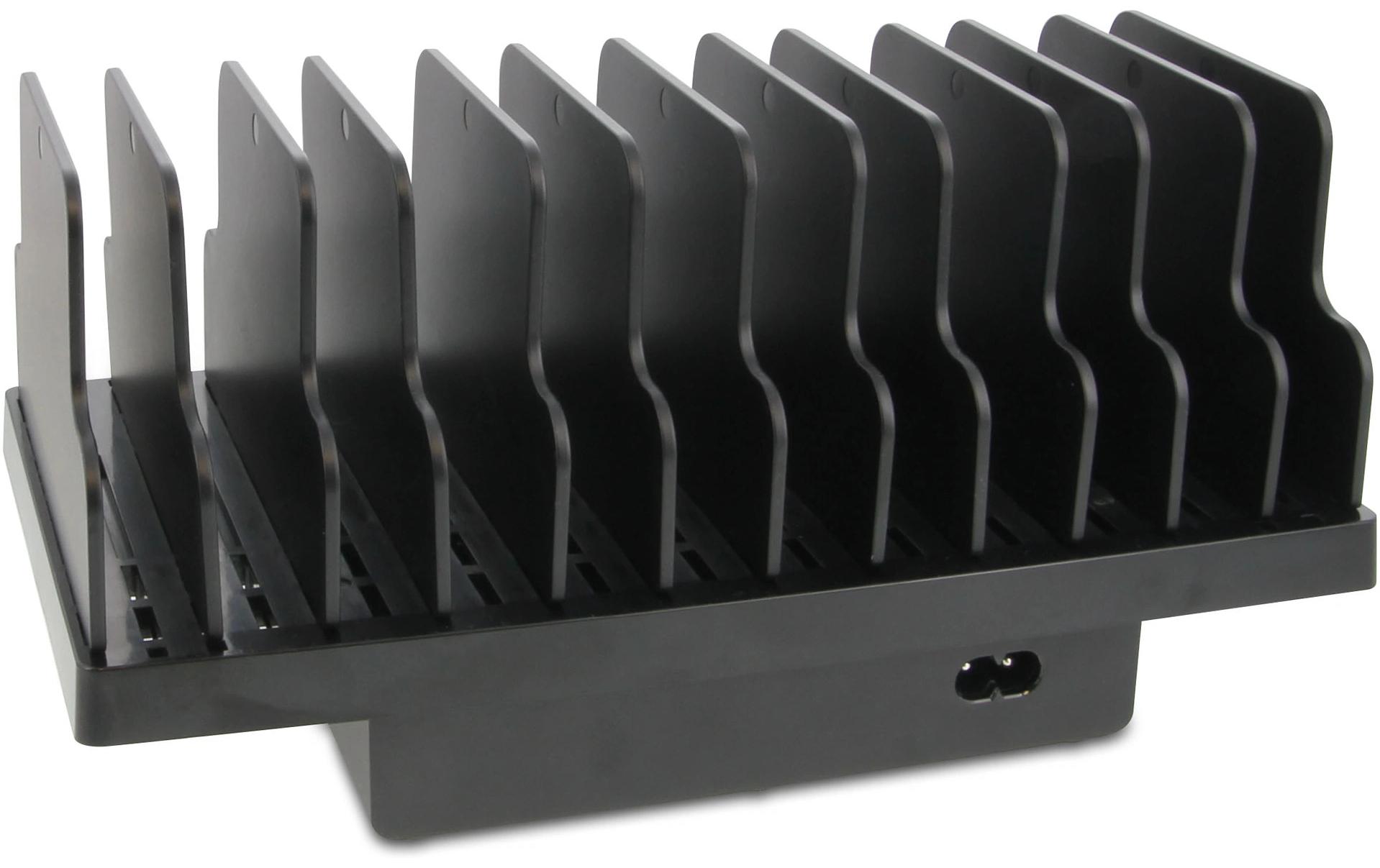 12 Port USB-C SmartCharge 144 W mit Halterung<br>USB-C Power Adapter mit GaN-Technologie für Tablets und Smartphones