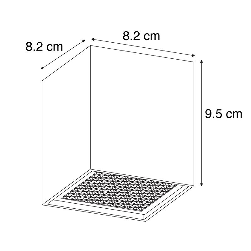 Design opbouwspot wit GU10 50mm - Qubo Honey