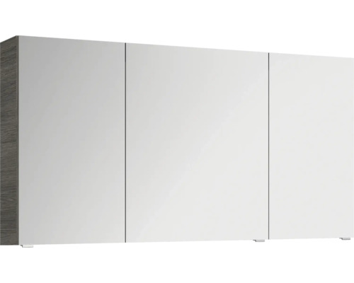 Jungborn spiegelkast VENTITRE 140 x 17 x 70,3 cm grafiet structuur horizontaal 3-deurs J850.191450
