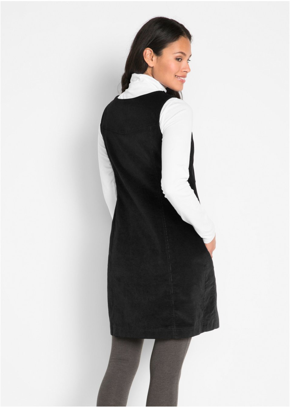 Robe en velours côtelé