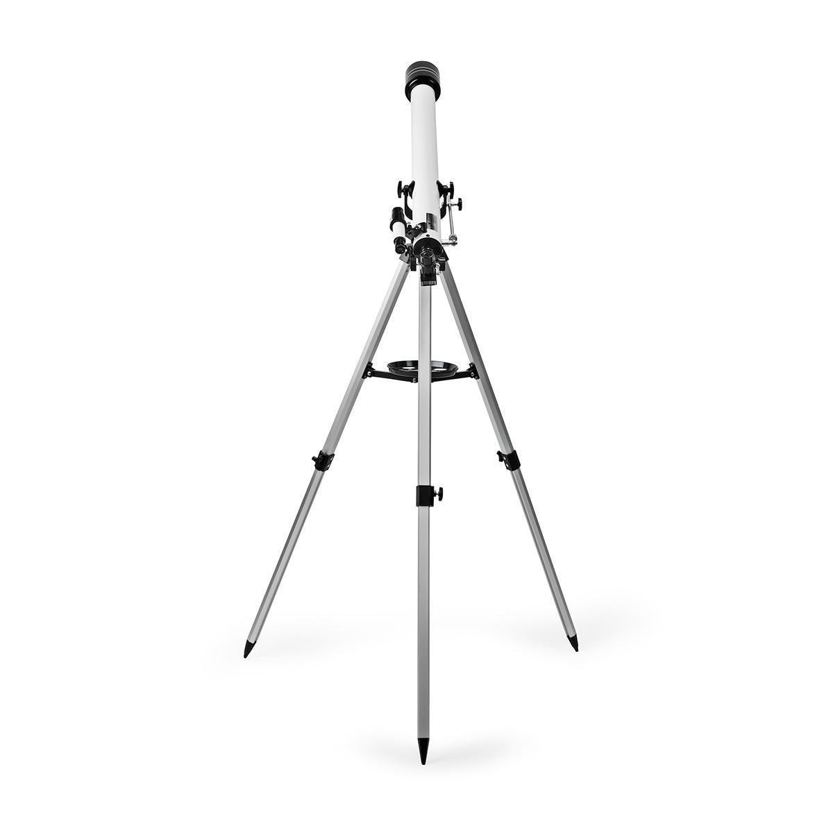 Nedis Teleskop | Blenderåpning: 50 mm | Brennvidde: 600 mm | Finderscope: 5 x 24 | Maksimal arbeidshøyde: 125 cm | Tripod | Hvit / Sort