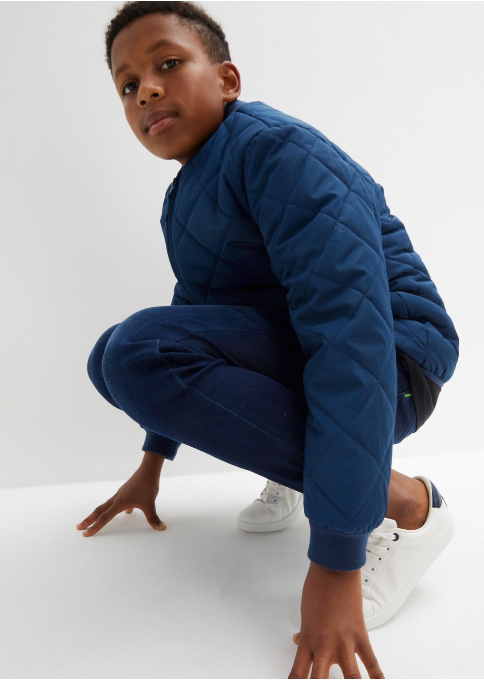 Veste matelassée garçon à motif losange