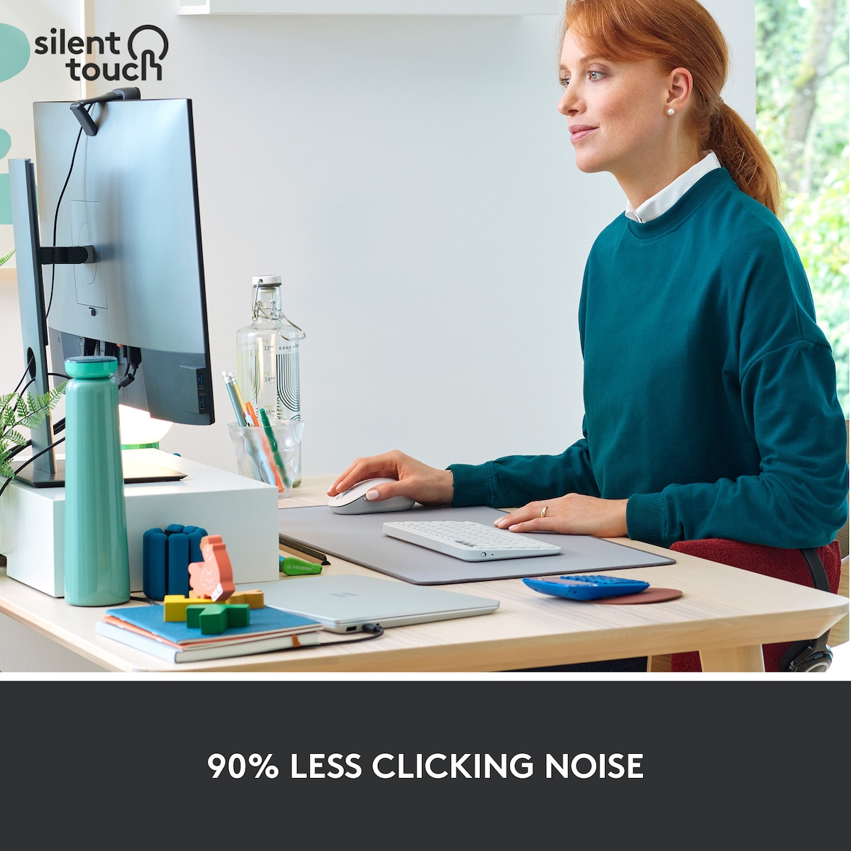 Logitech Signature M650 Wireless Mouse (hvit)