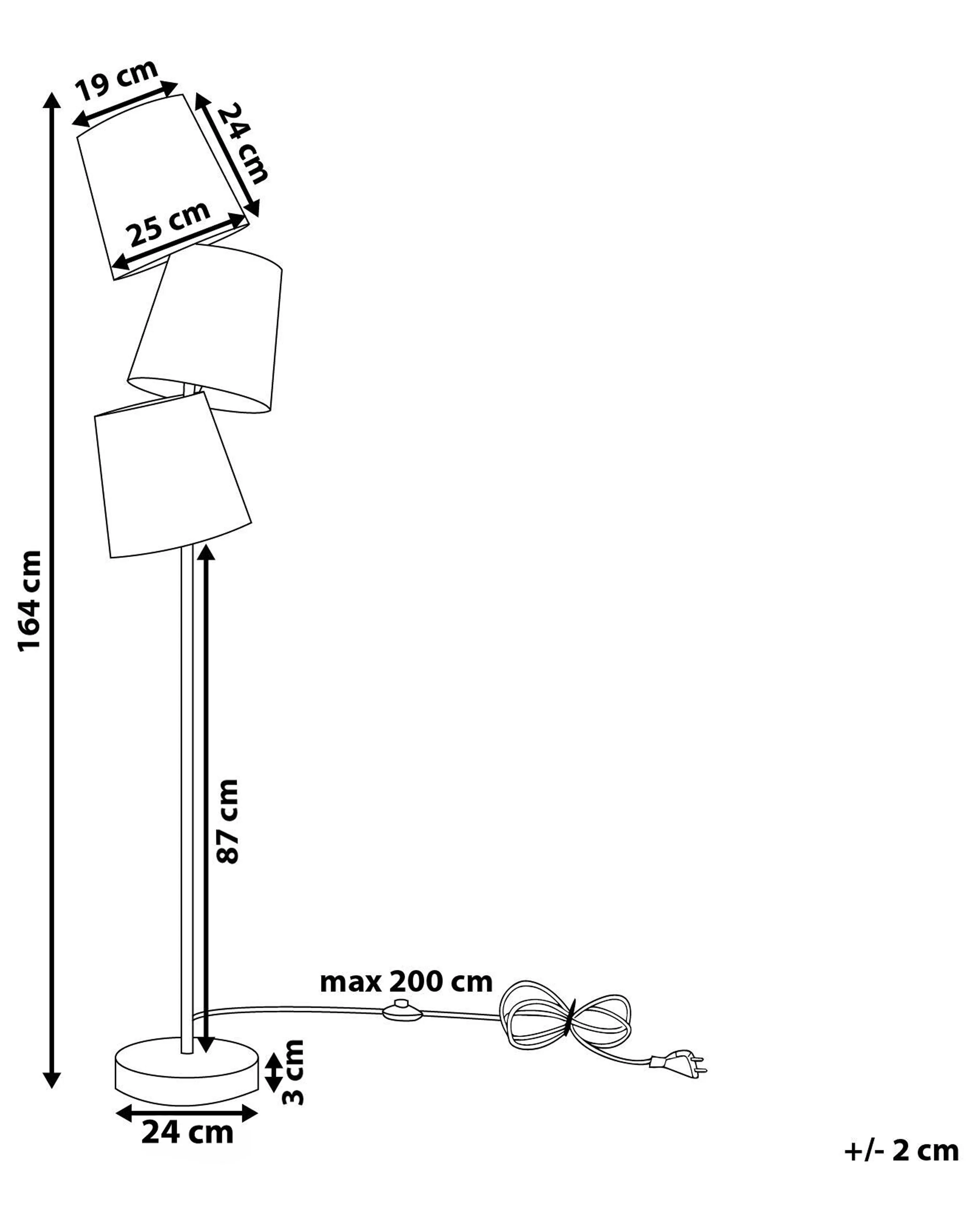 Staande lamp RIO GRANDE Metaal Zwart