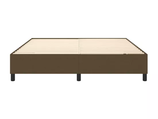 Sommier à lattes de lit Marron foncé 180x200 cm Tissu