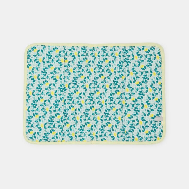 Protège carnet de santé citrons jaune naissance Bleu