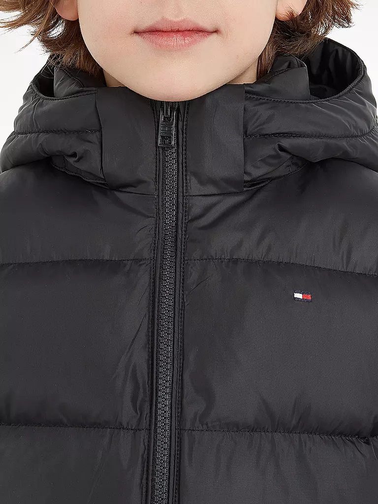 TOMMY HILFIGER Jungen Steppjacke schwarz