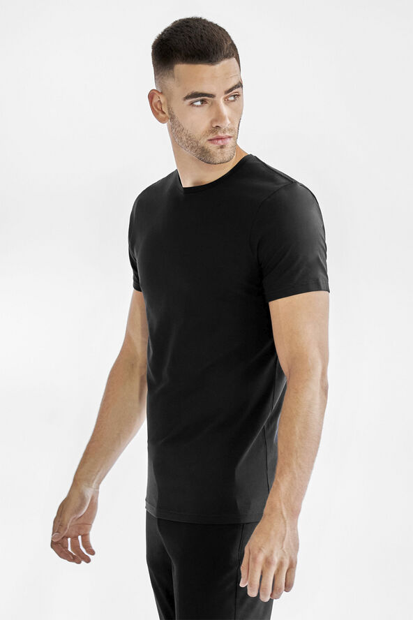 Bread & Boxers Crew-Neck 2-pack Black