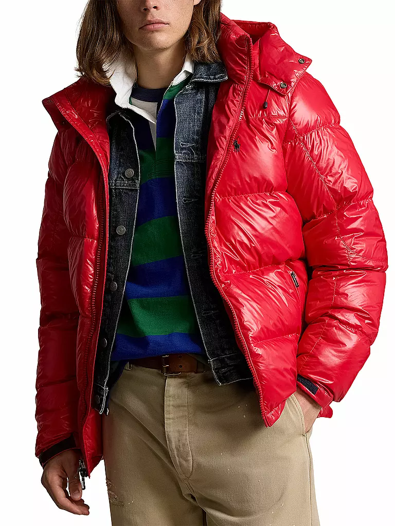 POLO RALPH LAUREN Daunensteppjacke rot