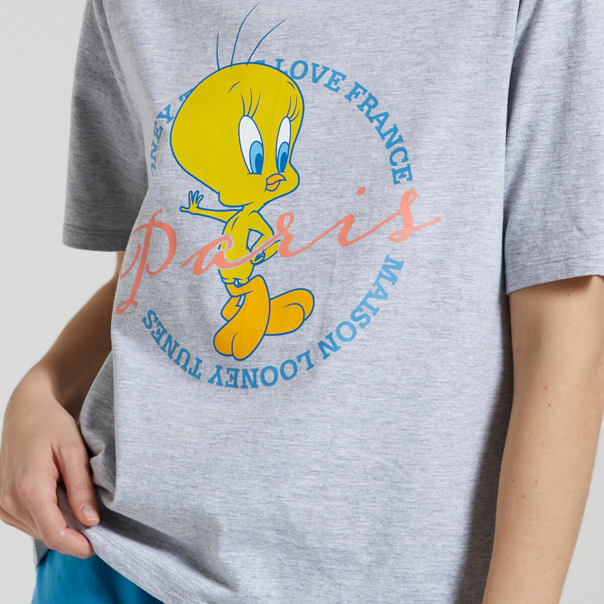 LOONEY TUNES<br>Shorts de pijama de manga curta Titi