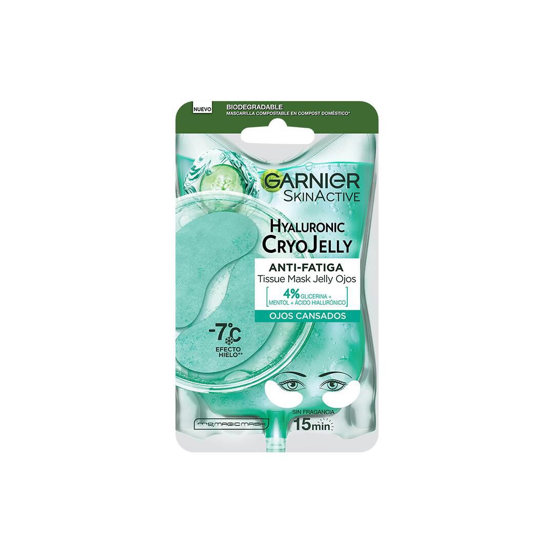 GARNIER  Máscara Facial de Contorno de Olhos CryoJelly Anti-Fadiga Aloe Hialurónico - 1un
