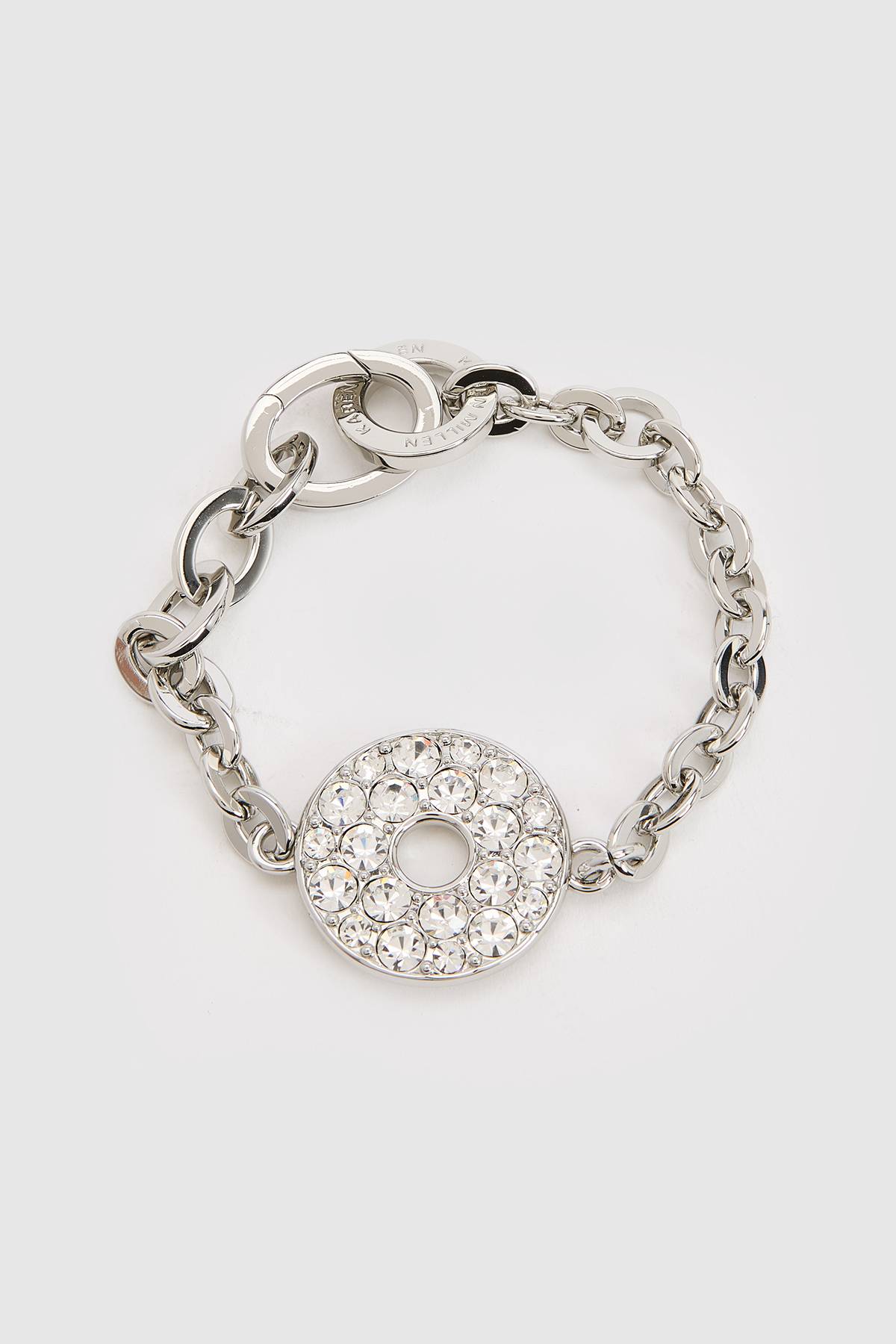 KarenMillen Bracelet Chaîne À Anneau Cristal