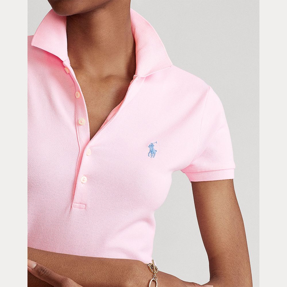 Stretch Pique Dame Rosa