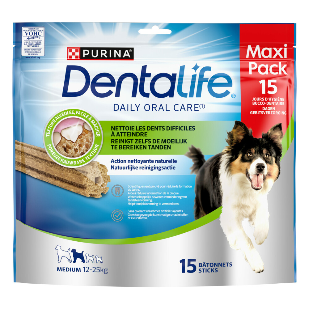 DentaLife Kauwstaaf Medium 12 - 25 kg15 stuks