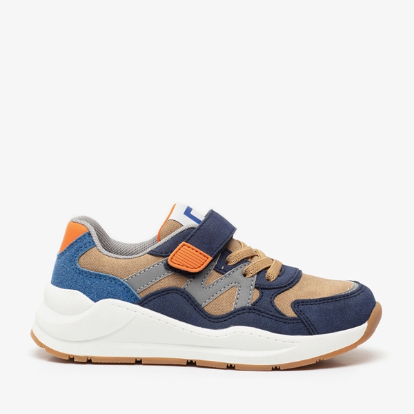 Blue Box jongens sneakers met blauw/oranje details