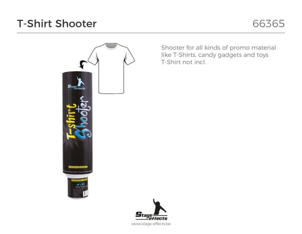 Konfetti shooter for T-shirt 's  (12 stk)