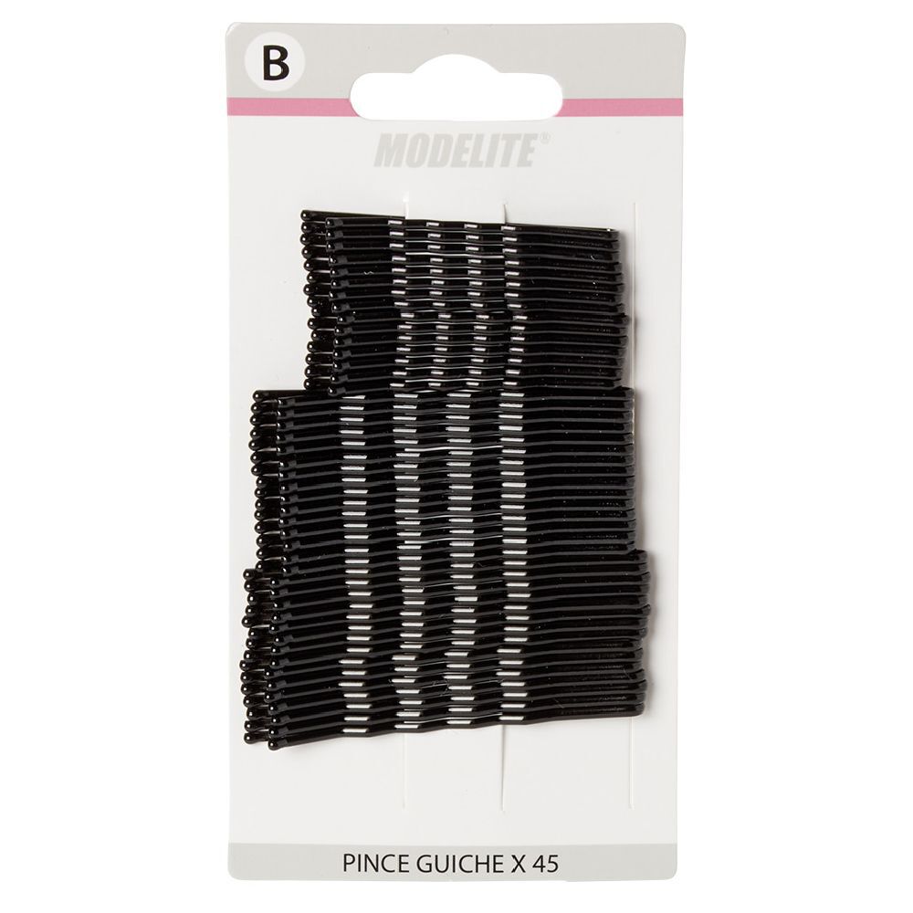 Pince guiche métal noir L.6,5/5,5/4,5 cm x45