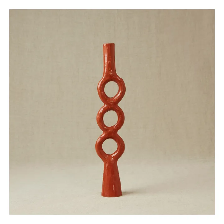 Rosi Mistou Bougeoir cercle en faïence | Terracotta