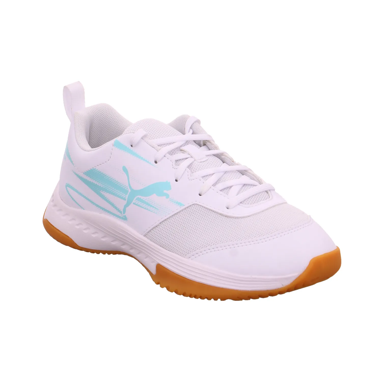 PUMA Kinder Indoor Weiss Synthetik