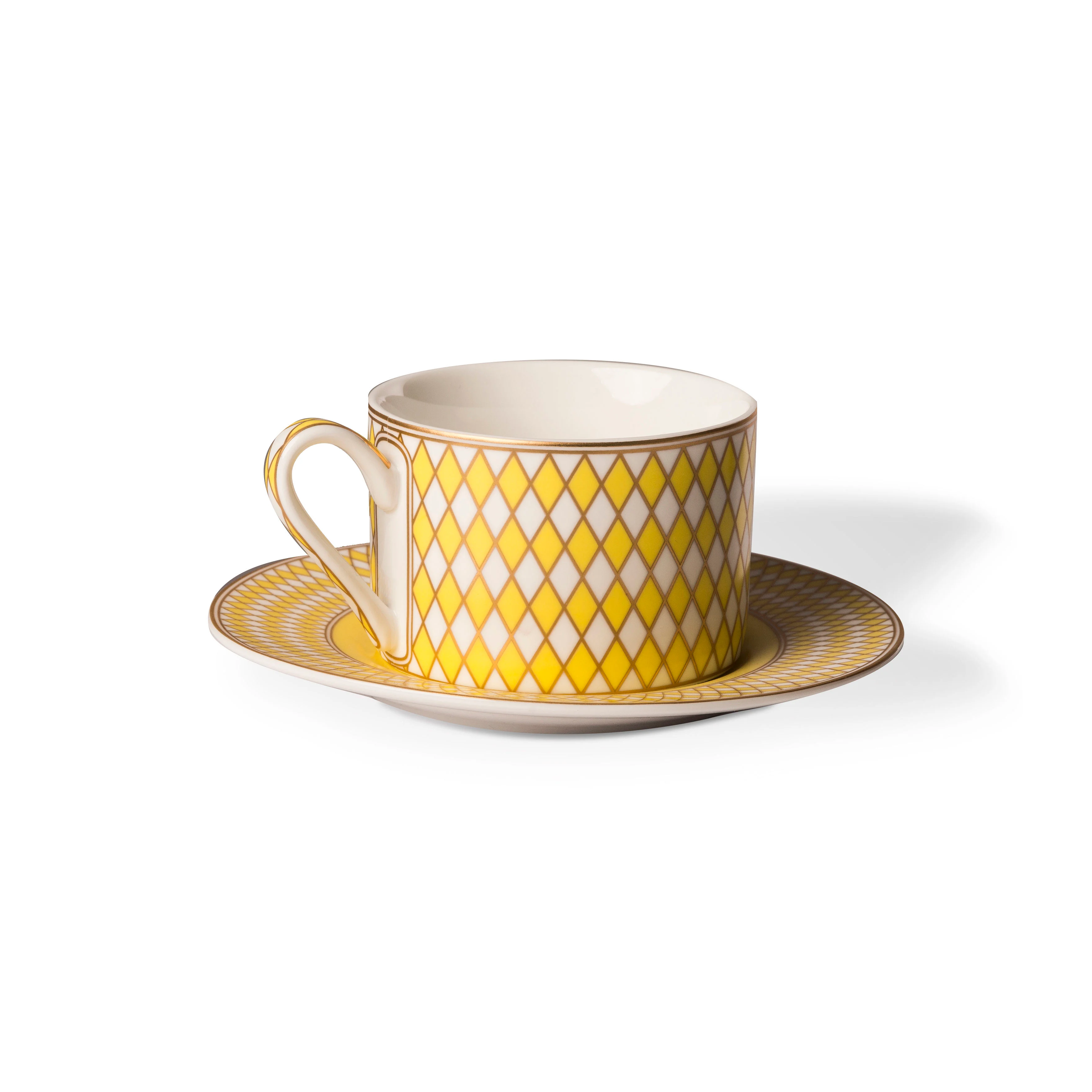 CHESS - Tasse à thé céramique | Jaune