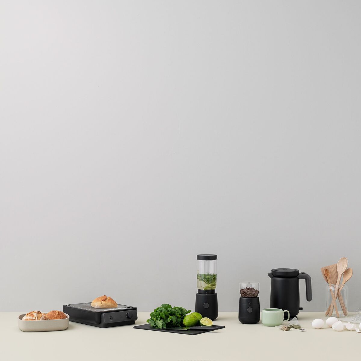 FOODIE Elektrisk Kaffekvern, Svart
