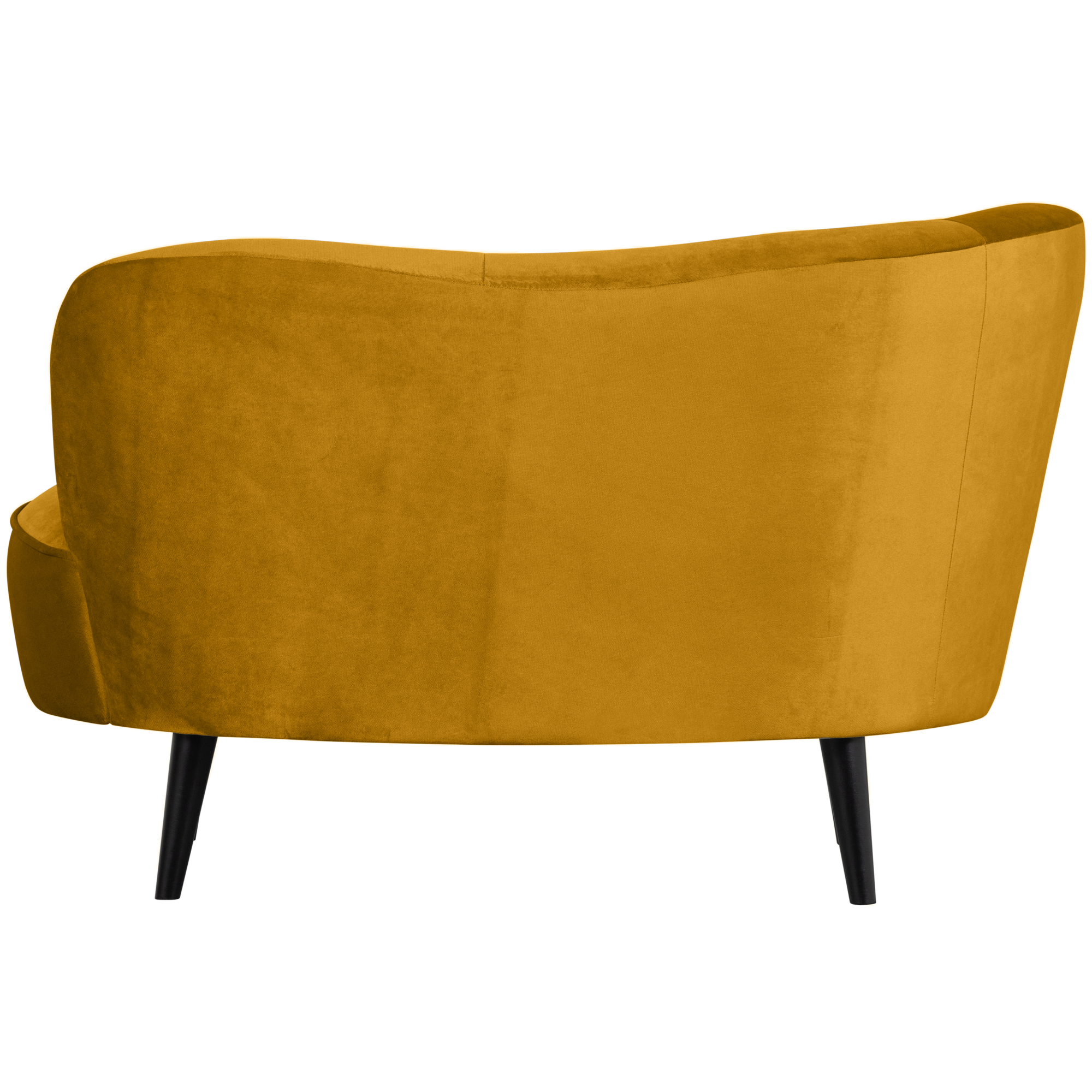 Lounge fauteuil Sara Sara Lounge Fauteuil Links - Fluweel - Oker