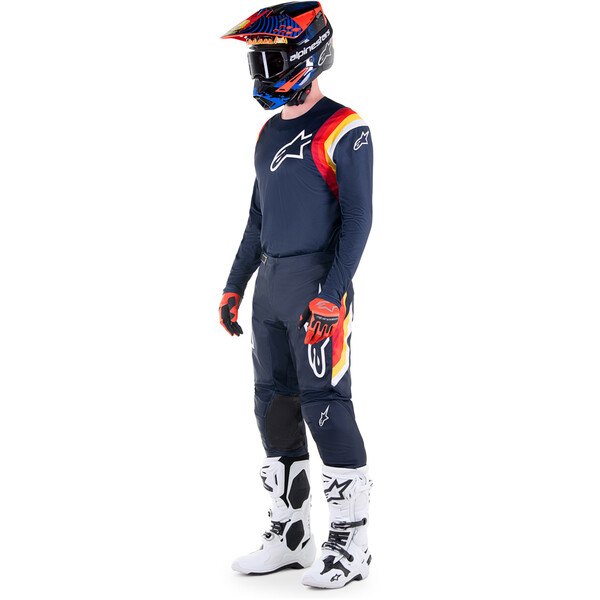 Alpinestars - Pantalon Fluid Corsa Navy / Rouge / Jaune