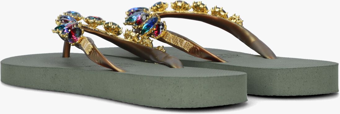 UZURII groene uzurii teenslippers alexia